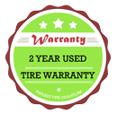 Payless Tire 2 Year Used Tire Warranty Badge
