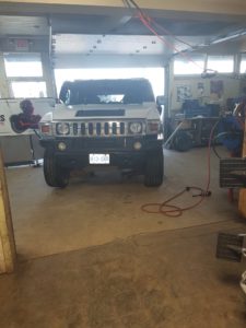 Shop Entrance from Inside - Car in for Wheels