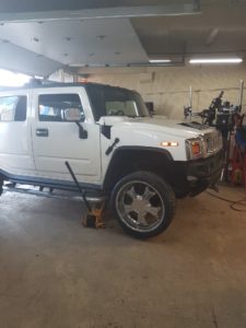 Shop Entrance from Inside - Car in for Wheels